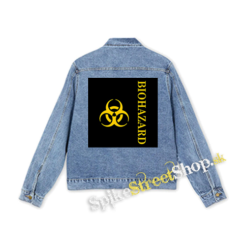 BIOHAZARD - Vertical Yellow Logo Crest - štvorcová chrbtová nášivka