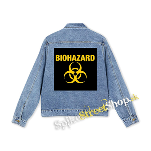 BIOHAZARD - Yellow Logo Crest - štvorcová chrbtová nášivka