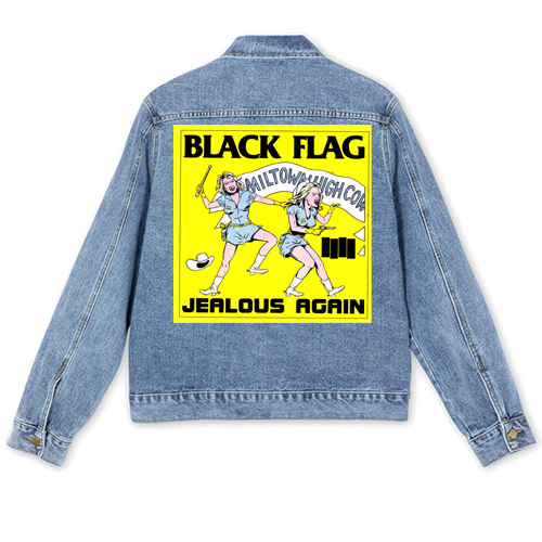 BLACK FLAG - Jealous Again - štvorcová chrbtová nášivka