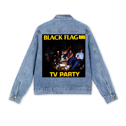 BLACK FLAG - TV Party - štvorcová chrbtová nášivka