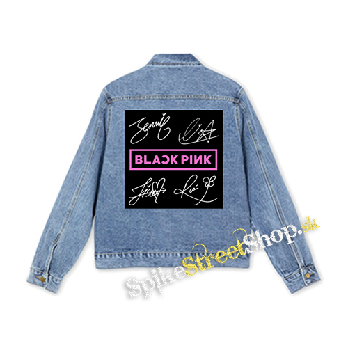BLACKPINK - Logo & Signature - štvorcová chrbtová nášivka