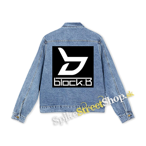 BLOCK B - Logo - štvorcová chrbtová nášivka