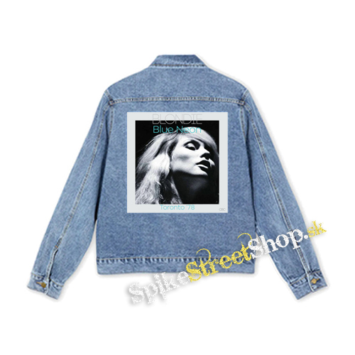 BLONDIE - Blue Neon - štvorcová chrbtová nášivka