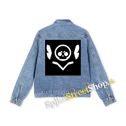 BRAWL STARS - Skull - štvorcová chrbtová nášivka