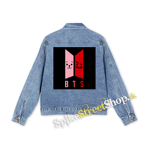 BTS - Emoji BT21 Logo COLOUR - štvorcová chrbtová nášivka
