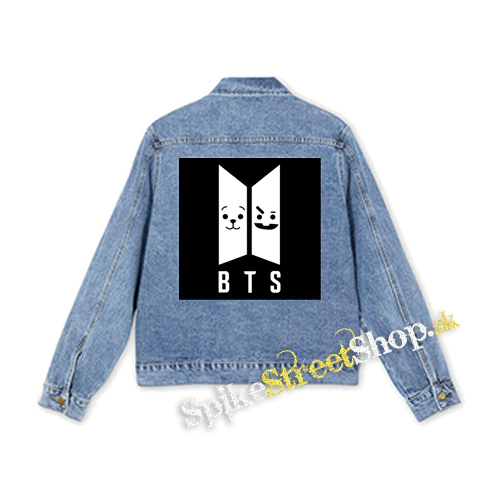 BTS - Emoji BT21 Logo - štvorcová chrbtová nášivka