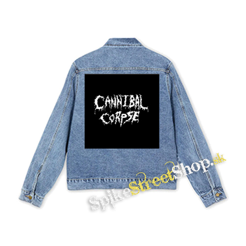 CANNIBAL CORPSE - Old School Logo White - štvorcová chrbtová nášivka
