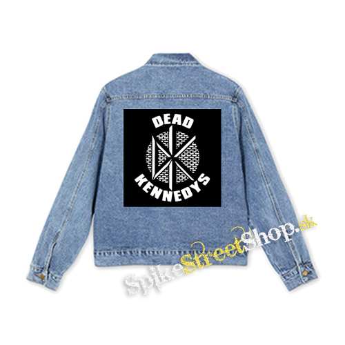 DEAD KENNEDYS - White Logo - štvorcová chrbtová nášivka