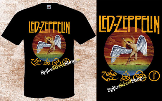 LED ZEPPELIN - Angel - čierne pánske tričko