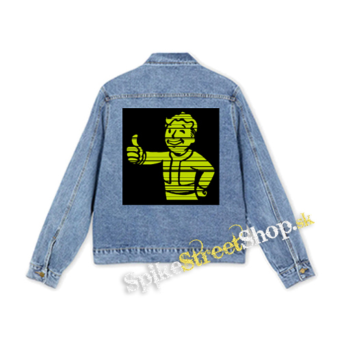 FALLOUT - Vault Boy Green Vintage - štvorcová chrbtová nášivka