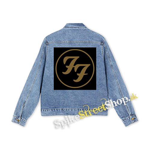 FOO FIGHTERS - Gold Logo - štvorcová chrbtová nášivka
