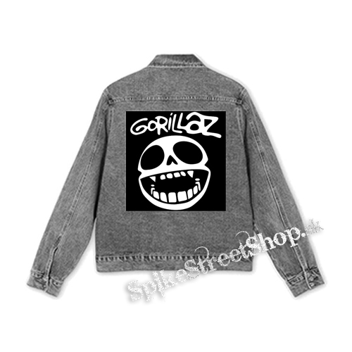 GORILLAZ - Noodle Skull Face - štvorcová chrbtová nášivka