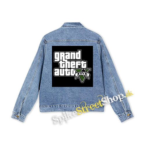 GTA - GRAND THEFT AUTO - V - - štvorcová chrbtová nášivka