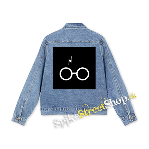 HARRY POTTER - Glasses Crest - štvorcová chrbtová nášivka