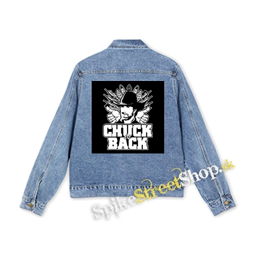 CHUCK NORRIS - Chuck Is Back - štvorcová chrbtová nášivka