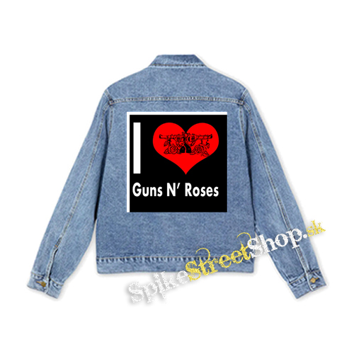I LOVE GUNS N ROSES 2 - štvorcová chrbtová nášivka