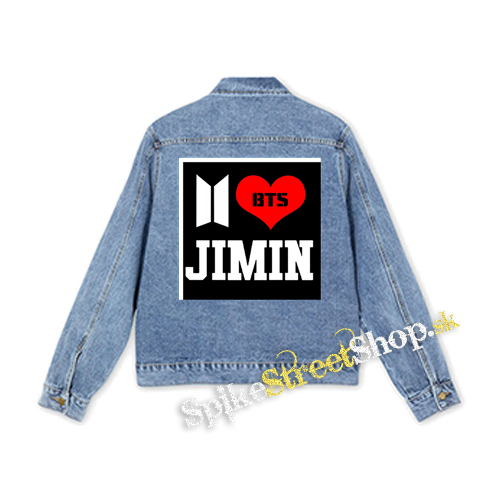 I LOVE JIMIN - Bangtan Boys - štvorcová chrbtová nášivka