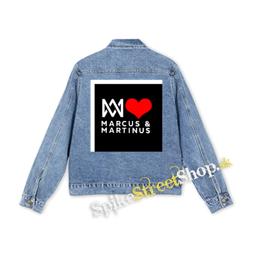 I LOVE MARCUS & MARTINUS - Motive 1 - štvorcová chrbtová nášivka
