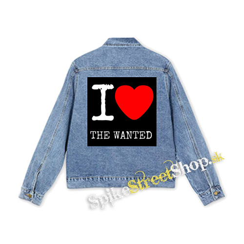 I LOVE THE WANTED - štvorcová chrbtová nášivka