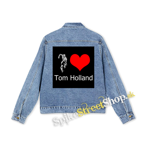 I LOVE TOM HOLLAND - štvorcová chrbtová nášivka