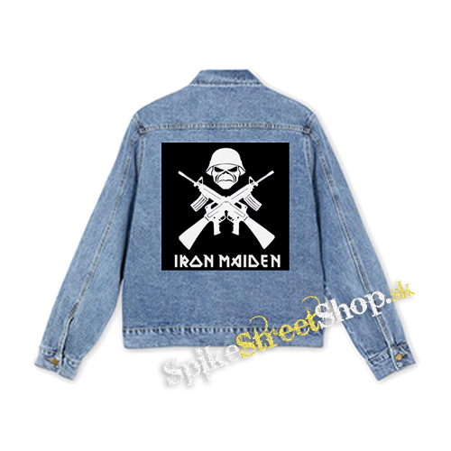 IRON MAIDEN - A Matter Of Life And Death Logo - štvorcová chrbtová nášivka