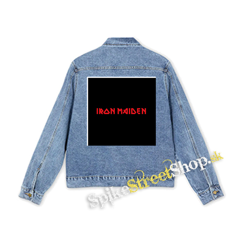 IRON MAIDEN - Red Logo - štvorcová chrbtová nášivka