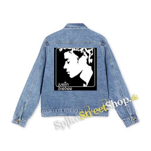 JUSTIN BIEBER - Logo & Portrait Motive 2 - štvorcová chrbtová nášivka