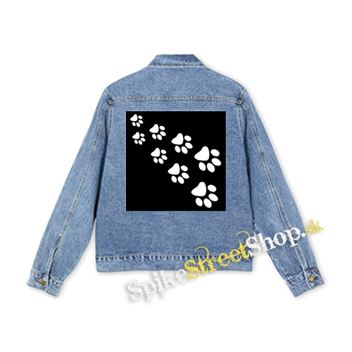 LABKY - PAWS - štvorcová chrbtová nášivka