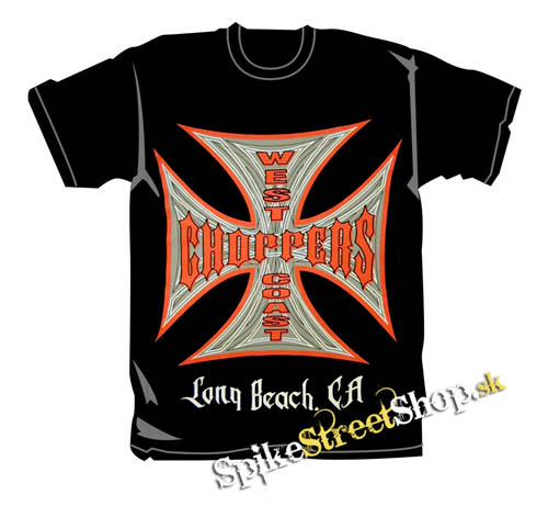 WEST COAST CHOPPERS - Long Beach - čierne pánske tričko