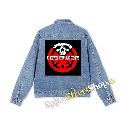 LIFE OF AGONY - Logo Symbol Crest - štvorcová chrbtová nášivka