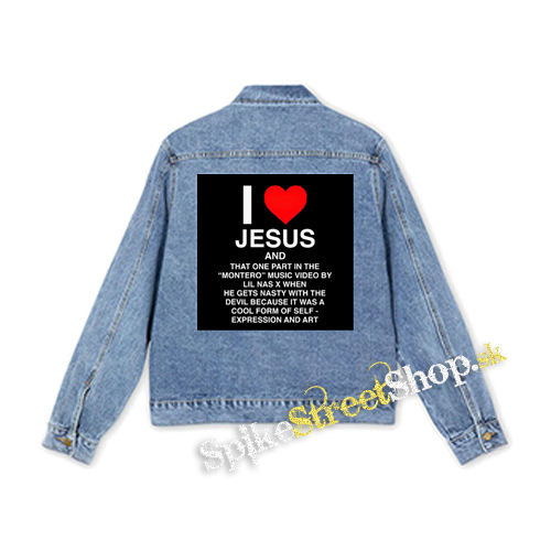 LIL NAS X - I Love Jesus - štvorcová chrbtová nášivka