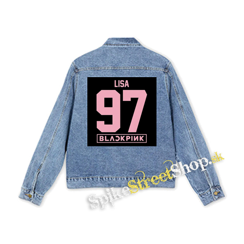 LISA 97 - BLACKPINK - Pink Number Years - štvorcová chrbtová nášivka