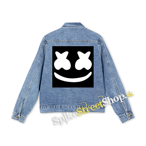 MARSHMELLO - BW Smile - štvorcová chrbtová nášivka