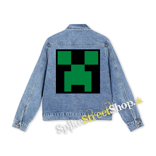 MINECRAFT - Green Creeper - štvorcová chrbtová nášivka