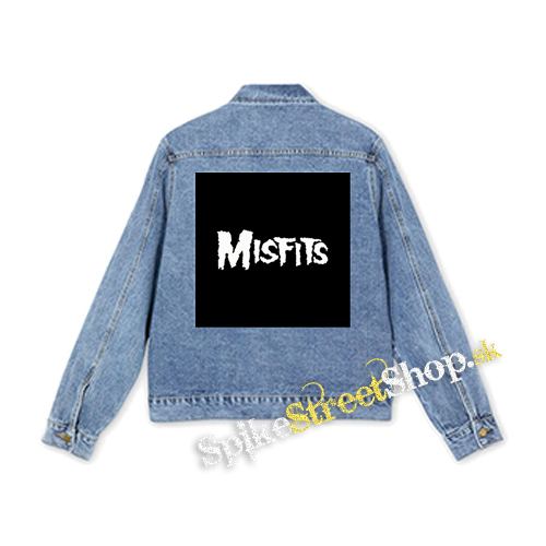 MISFITS - Simple Logo - štvorcová chrbtová nášivka