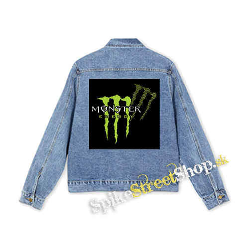 MONSTER ENERGY - Green Logo Honey Bee - štvorcová chrbtová nášivka
