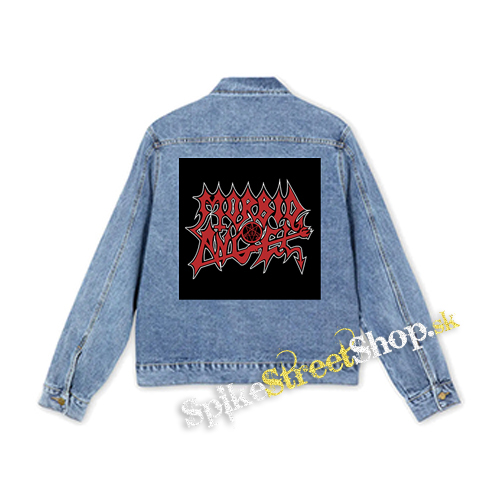 MORBID ANGEL - Logo Red White - štvorcová chrbtová nášivka