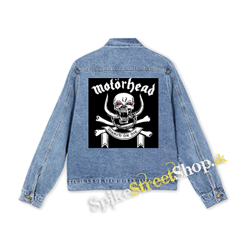 MOTORHEAD - March Or Die White - štvorcová chrbtová nášivka