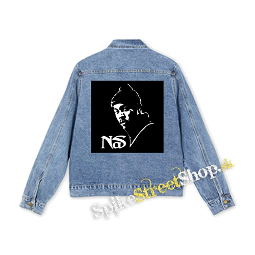NAS - Logo & Portrait - štvorcová chrbtová nášivka