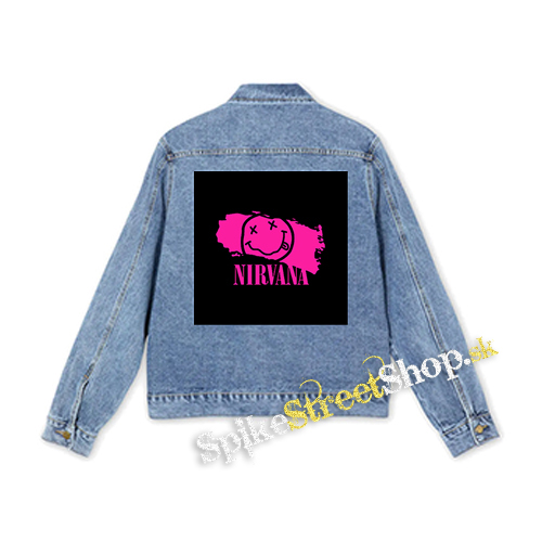 NIRVANA - Pink - štvorcová chrbtová nášivka