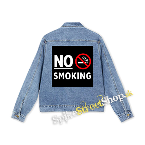 NO SMOKING - Slogan - štvorcová chrbtová nášivka