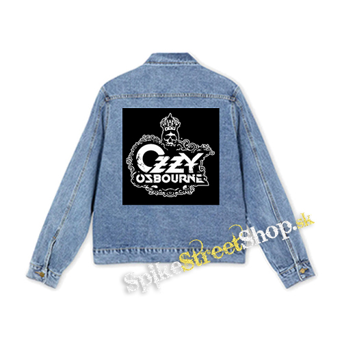 OZZY OSBOURNE - Logo Crowned Skull - štvorcová chrbtová nášivka