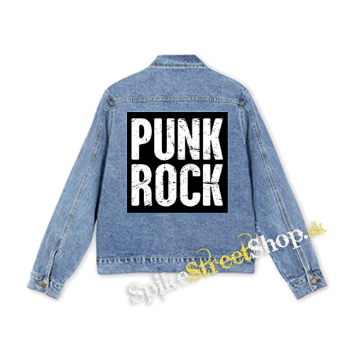 PUNKROCK - Logo Motív 2 - štvorcová chrbtová nášivka