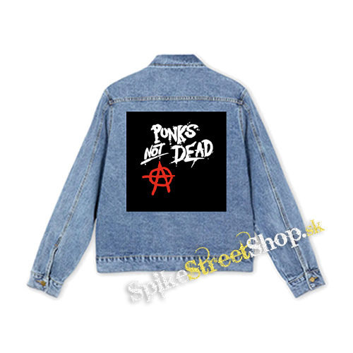 PUNKS NOT DEAD - štvorcová chrbtová nášivka