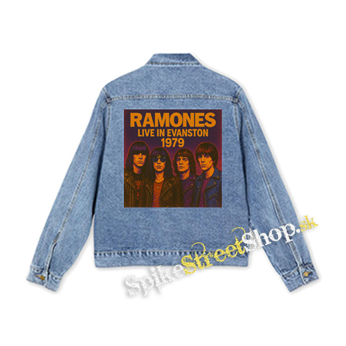 RAMONES - Live in Evanston 1979 - štvorcová chrbtová nášivka