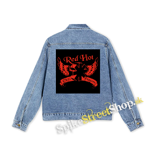 RED HOT CHILI PEPPERS - Red Logo Table - štvorcová chrbtová nášivka