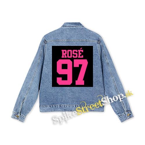 ROSÉ 97 - Pink Logo - štvorcová chrbtová nášivka