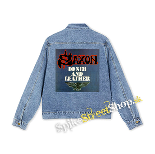 SAXON - Denim And Leather - štvorcová chrbtová nášivka