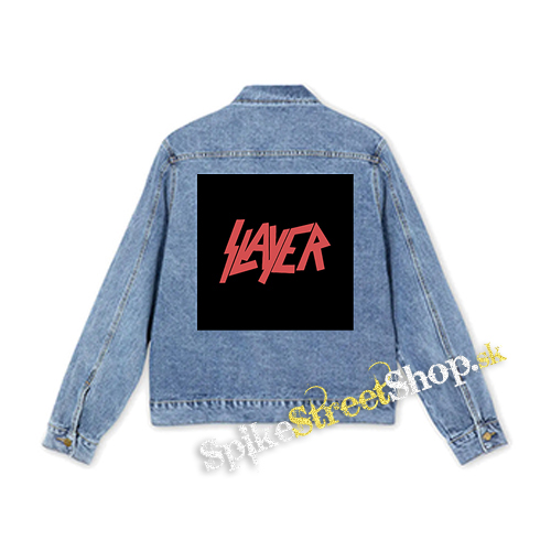 SLAYER - Red Logo - štvorcová chrbtová nášivka