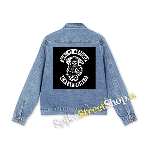 SONS OF ANARCHY - California - štvorcová chrbtová nášivka